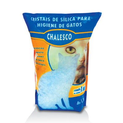 Areia Higiênica Chalesco com Cristais Para Gatos 1,8kg